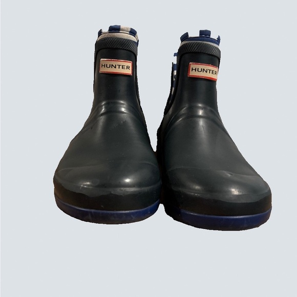 Hunter Other - Hunter boots kids navy and white size 2 Girls